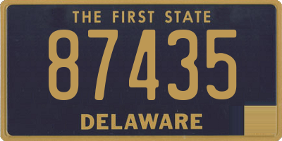 DE license plate 87435