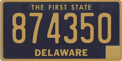 DE license plate 874350