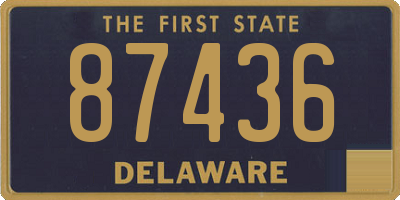DE license plate 87436