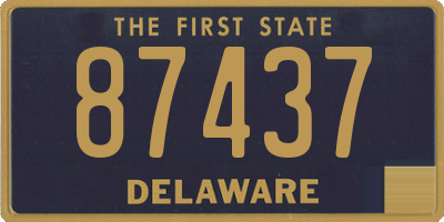 DE license plate 87437