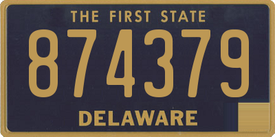 DE license plate 874379