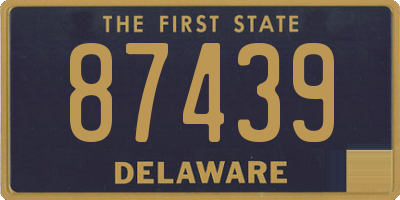DE license plate 87439
