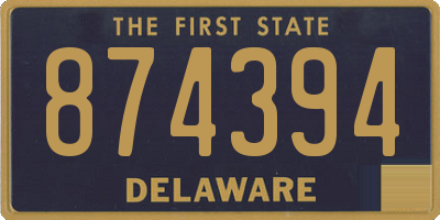 DE license plate 874394
