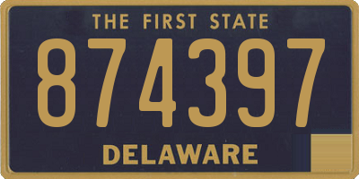 DE license plate 874397