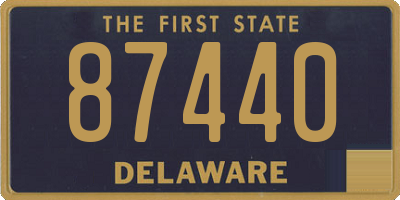 DE license plate 87440