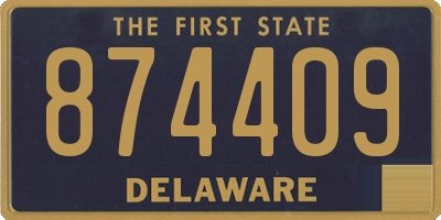 DE license plate 874409