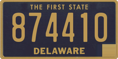 DE license plate 874410