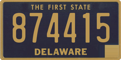 DE license plate 874415