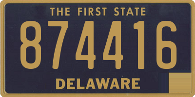 DE license plate 874416