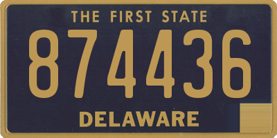 DE license plate 874436