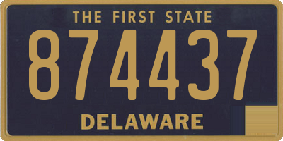 DE license plate 874437