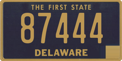 DE license plate 87444