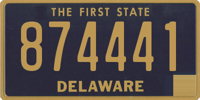 DE license plate 874441
