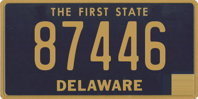 DE license plate 87446