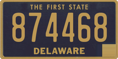 DE license plate 874468