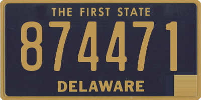 DE license plate 874471