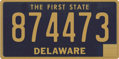 DE license plate 874473