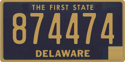 DE license plate 874474