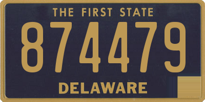 DE license plate 874479