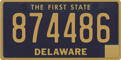 DE license plate 874486