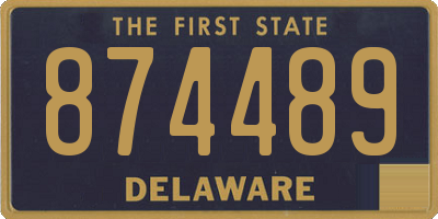 DE license plate 874489