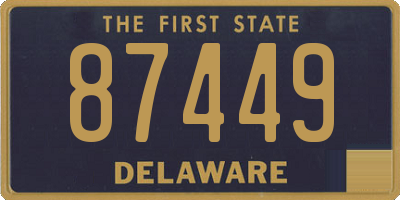 DE license plate 87449