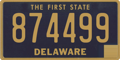 DE license plate 874499
