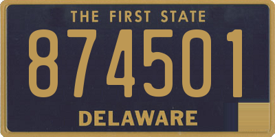 DE license plate 874501
