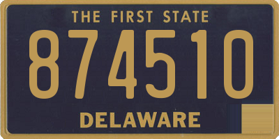 DE license plate 874510