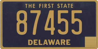 DE license plate 87455