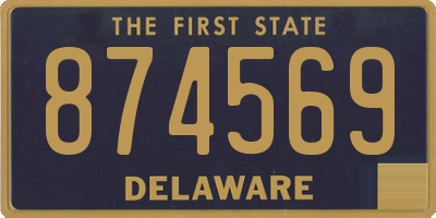 DE license plate 874569