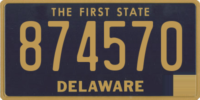 DE license plate 874570