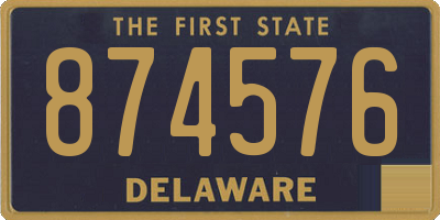 DE license plate 874576