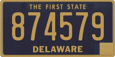 DE license plate 874579