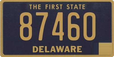 DE license plate 87460