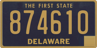 DE license plate 874610