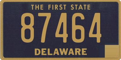 DE license plate 87464