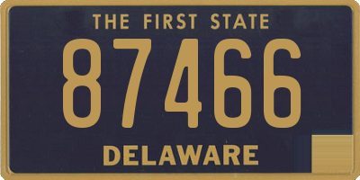 DE license plate 87466