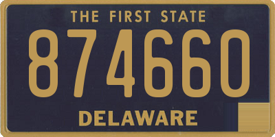 DE license plate 874660