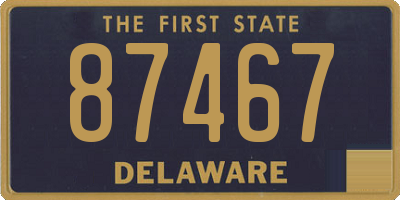 DE license plate 87467