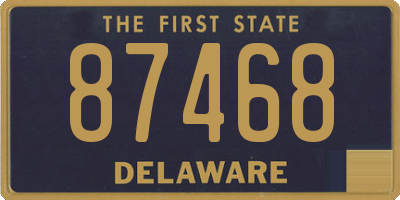 DE license plate 87468