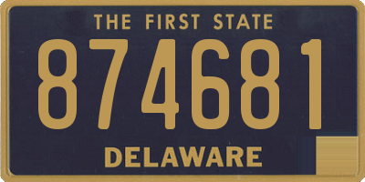 DE license plate 874681