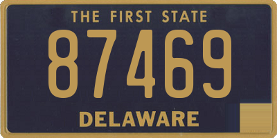 DE license plate 87469