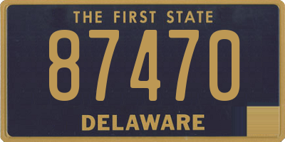 DE license plate 87470