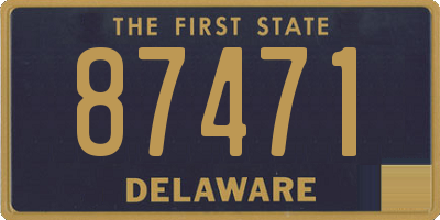 DE license plate 87471