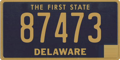 DE license plate 87473