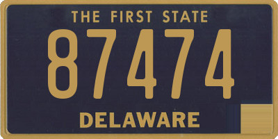 DE license plate 87474