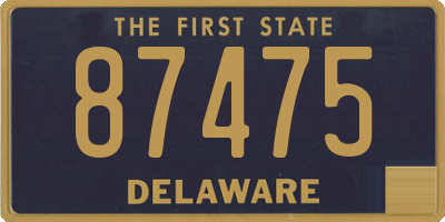 DE license plate 87475