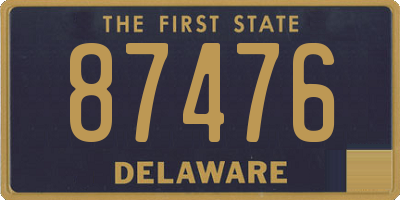 DE license plate 87476