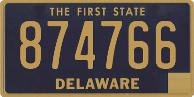DE license plate 874766